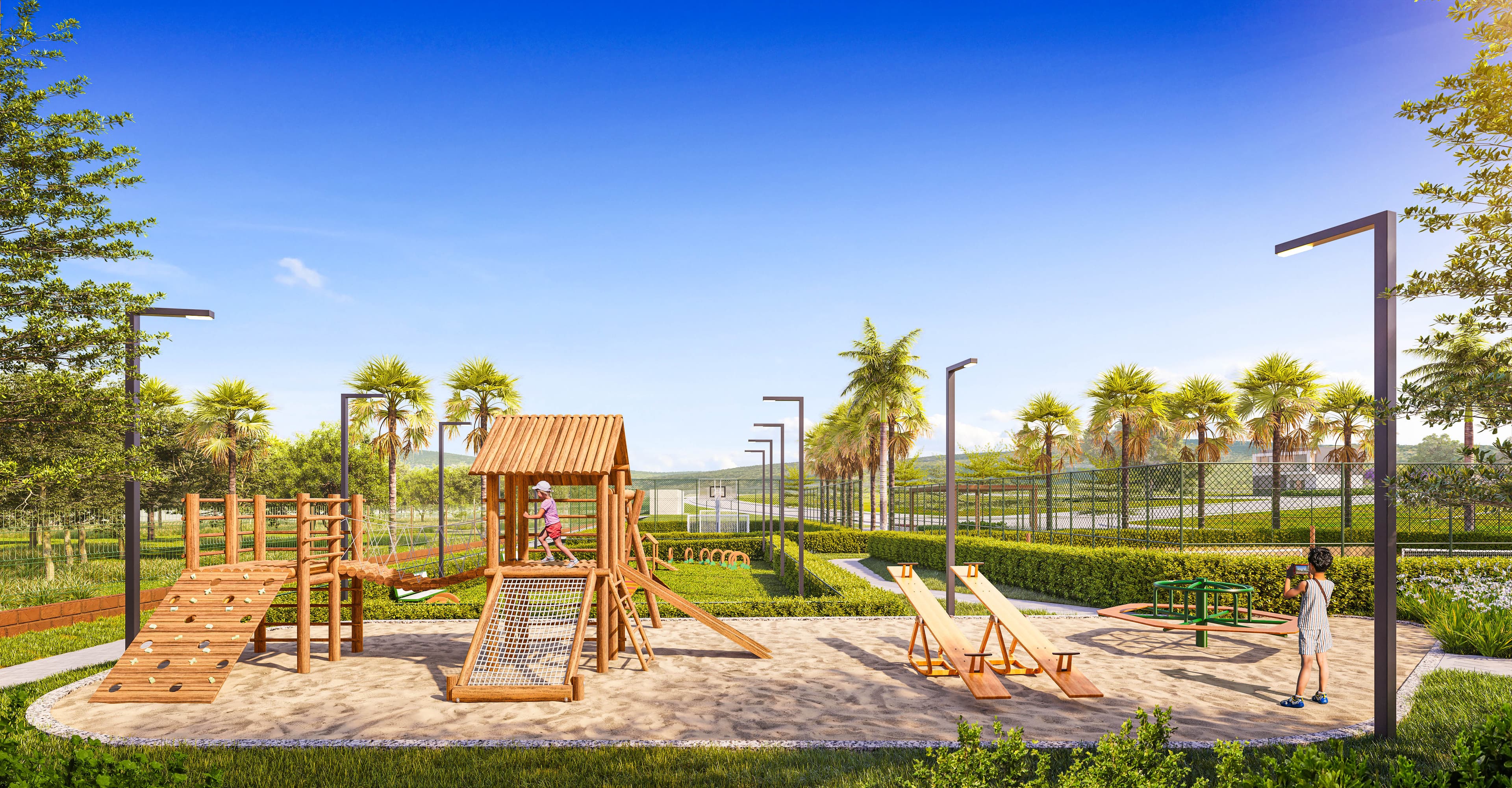 Children's playground at the club, Lago Living