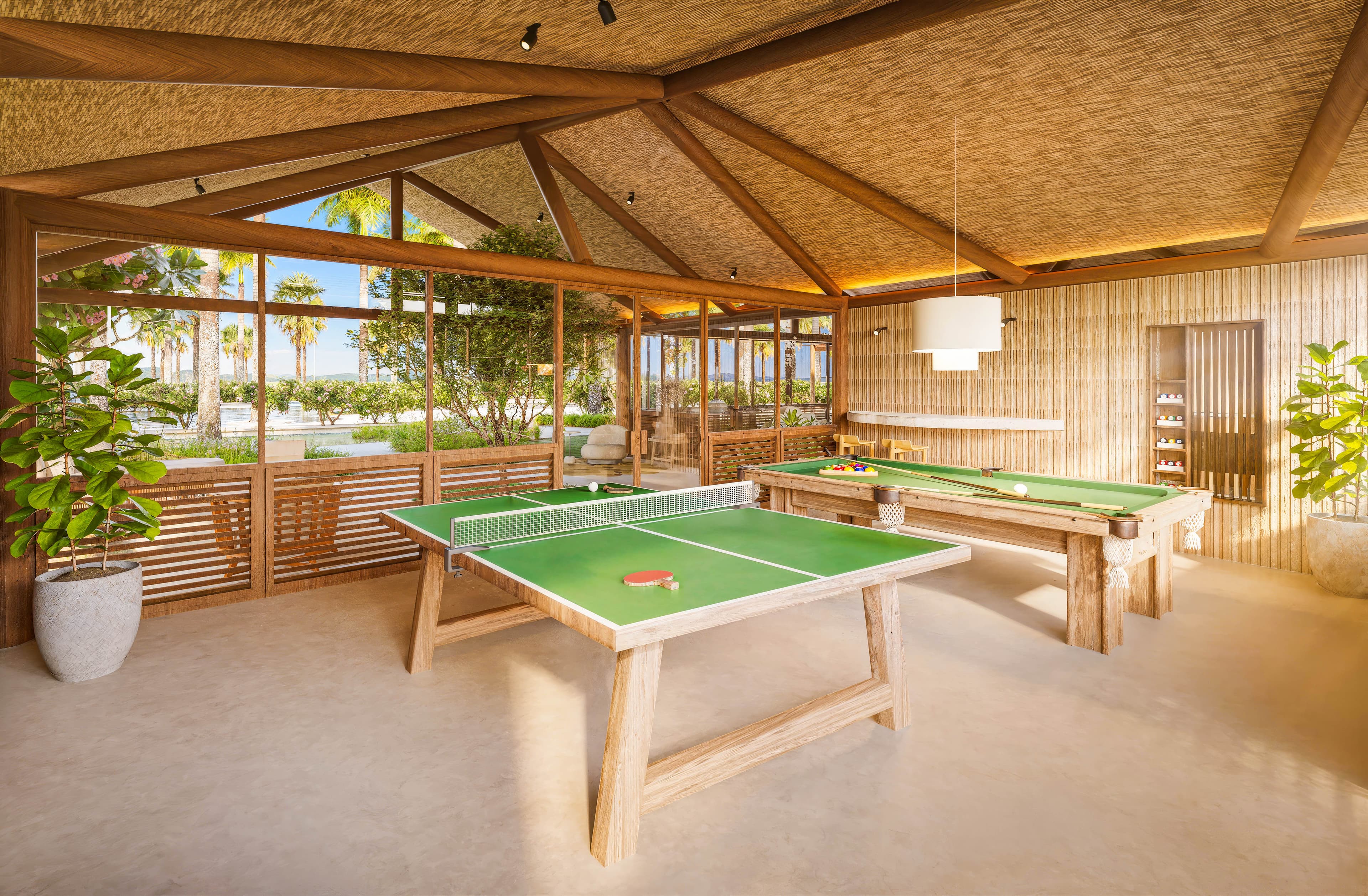 Games room in the Lago Living club